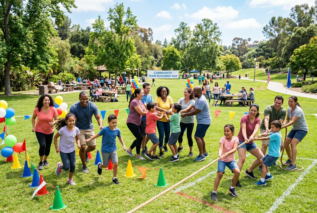 Sjove teambuilding aktiviteter for familier og grupper